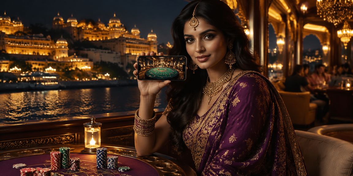 An Indian player engaging with casino games on mobile